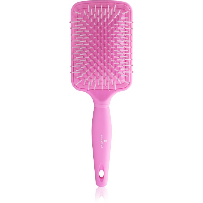 Lee Stafford Core Pink четка за блясък и мекота на косата Smooth & Polish Paddle Brush