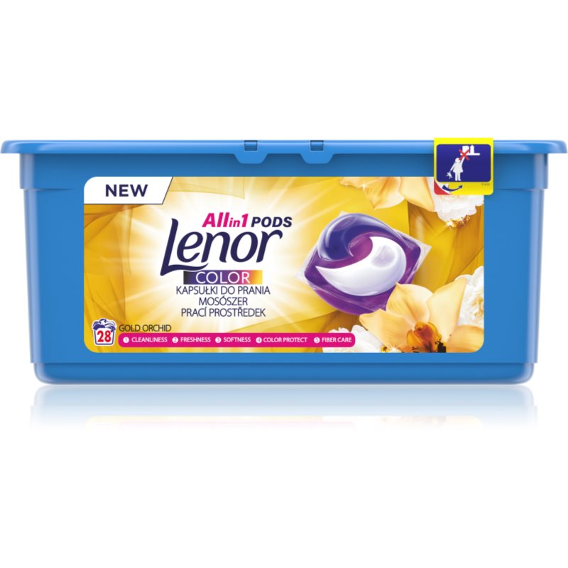 Lenor Gold Orchid kapsle na praní 28 ks