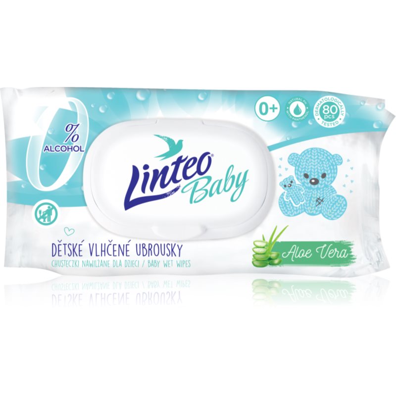 Linteo Baby Pure & Fresh dětské jemné vlhčené ubrousky 80 ks