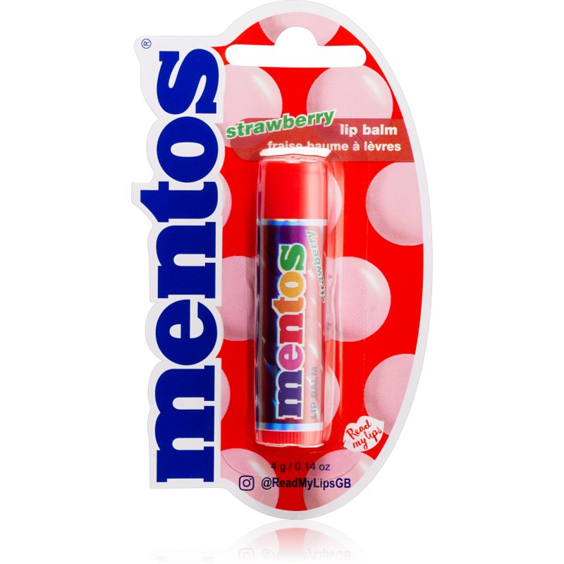Lip Smacker Mentos balzám na rty příchuť Strawberry 4 g