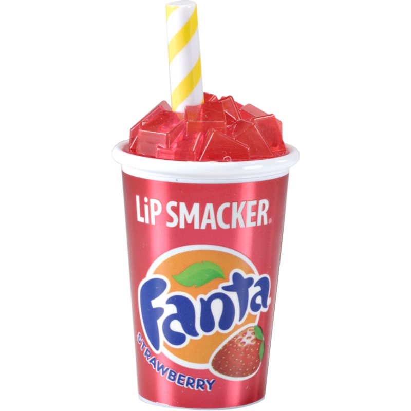 Lip Smacker Coca Cola Fanta стилен балсам за устни в чашка вкус Strawberry 7,4 гр.