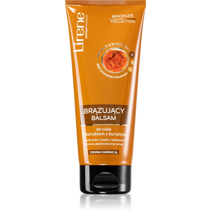 Lirene Bronze Collection samoopalovací tělové mléko odstín Dark 200 ml