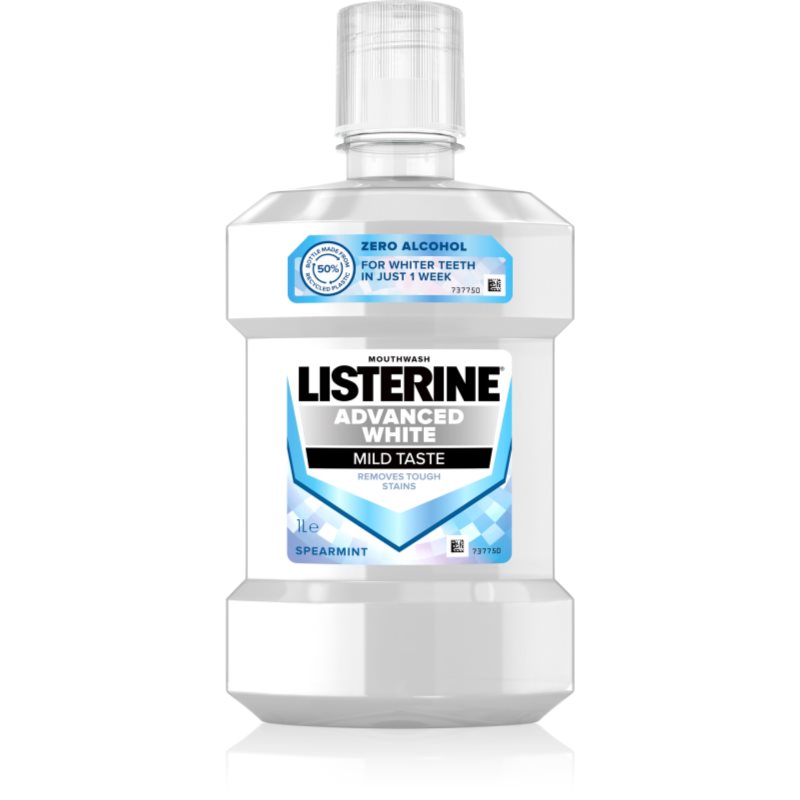 Listerine Advanced White Mild Taste вода за уста с избелващ ефект 1000 мл.