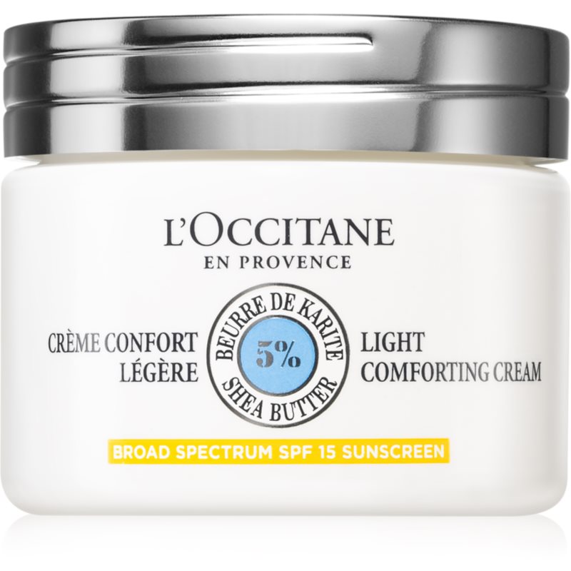 L’Occitane Shea Butter нежен крем за лице с масло от шеа SPF 15 50 мл.