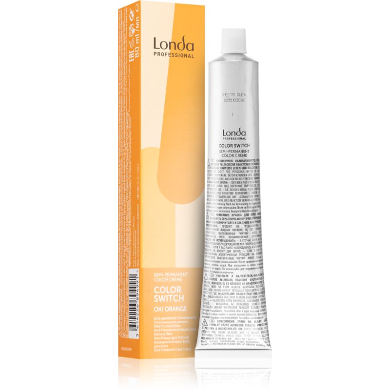 Londa Professional Color Switch semi-permanentní barva na vlasy bez amoniaku OK! ORANGE 80 ml