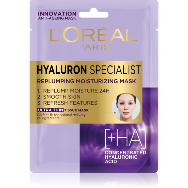 L’Oréal Paris Hyaluron Specialist платнена маска 30 гр.