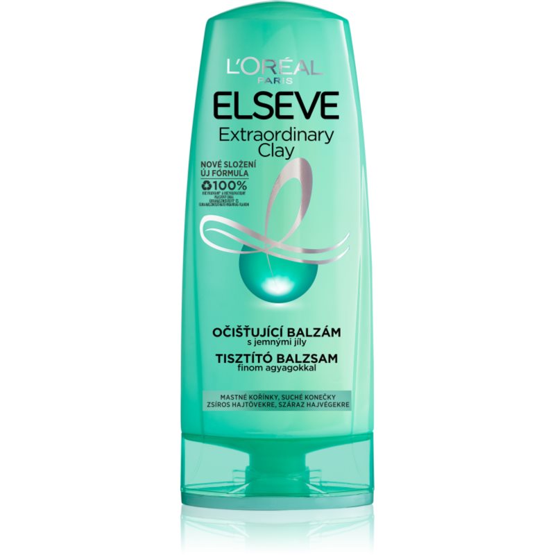 L’Oréal Paris Elseve Extraordinary Clay čisticí balzám pro rychle se mastící vlasy 400 ml