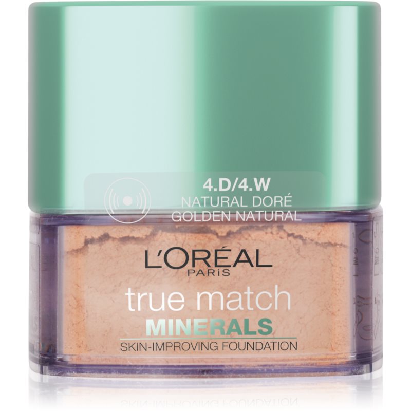 L’Oréal Paris True Match Minerals Грим на прах цвят 4.D/4.W Golden Natural 10 гр.