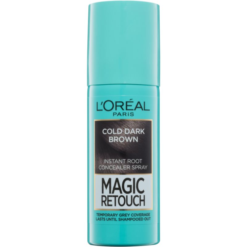 L’Oréal Paris Magic Retouch спрей за мигновено прикриване на израснала коса цвят Cold Dark Brown 75 мл.