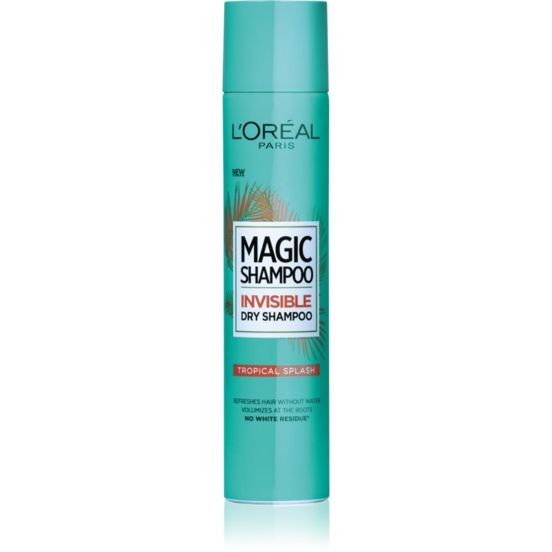 L’Oréal Paris Magic Shampoo Tropical Splash сух шампоан за обем на косата, неоставящ бели следи 200 мл.