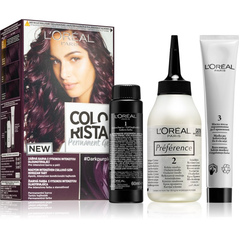 L’Oréal Paris Colorista Permanent permanentní barva na vlasy odstín Dark Purple