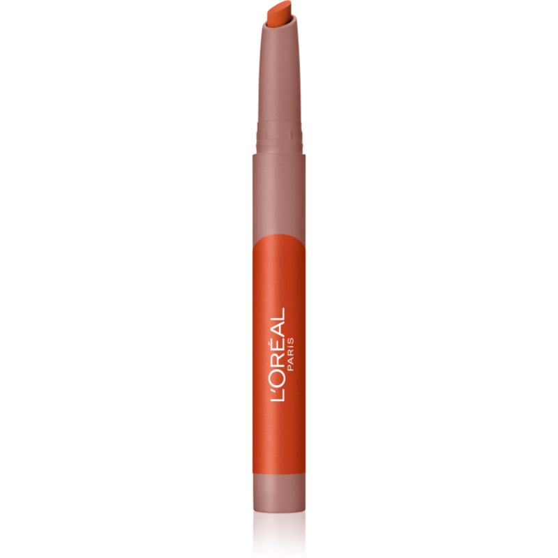 L’Oréal Paris Infallible Matte Lip Crayon стик-червило с матиращ ефект цвят 106 Mon Cinnamon 2,5 гр.