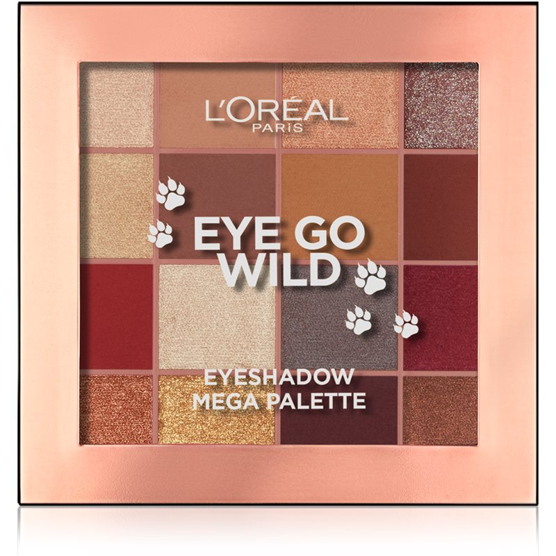 L’Oréal Paris Eye Go Wild Eyeshadow Mega Palette палитра сенки за очи 17 гр.