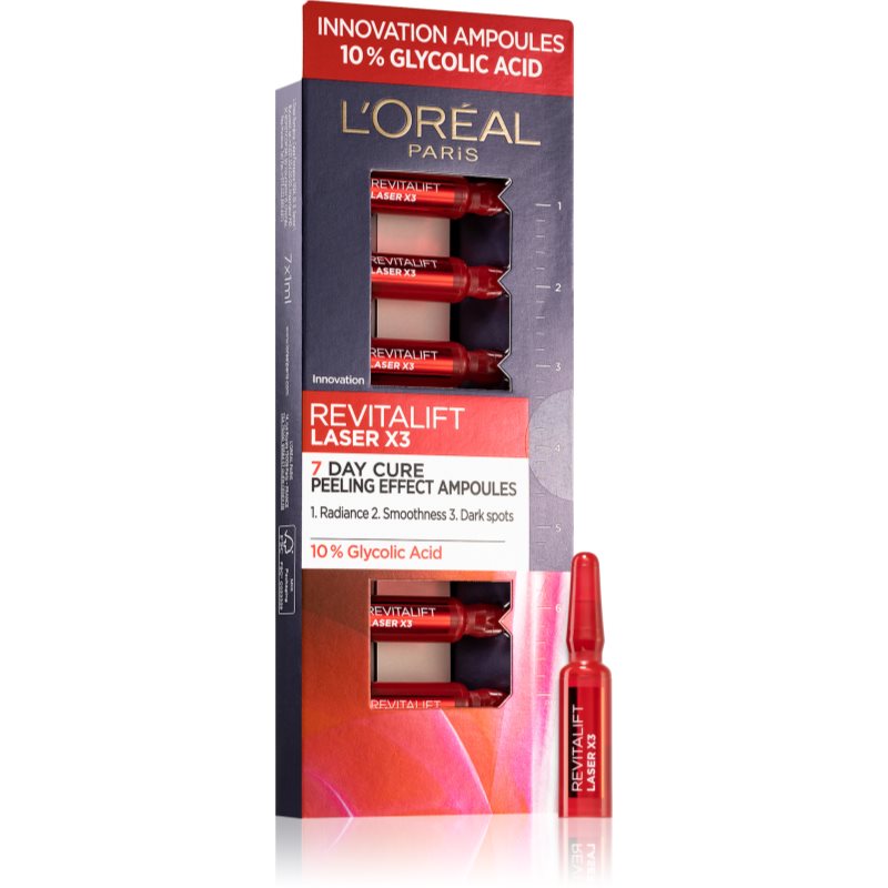 L’Oréal Paris Revitalift Laser X3 изглаждащ серум за лице в ампули 7 x 1,3 мл.