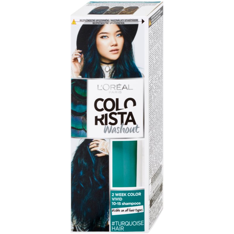 L’Oréal Paris Colorista Washout оцветител за коса За коса цвят Turquoise  80 мл.