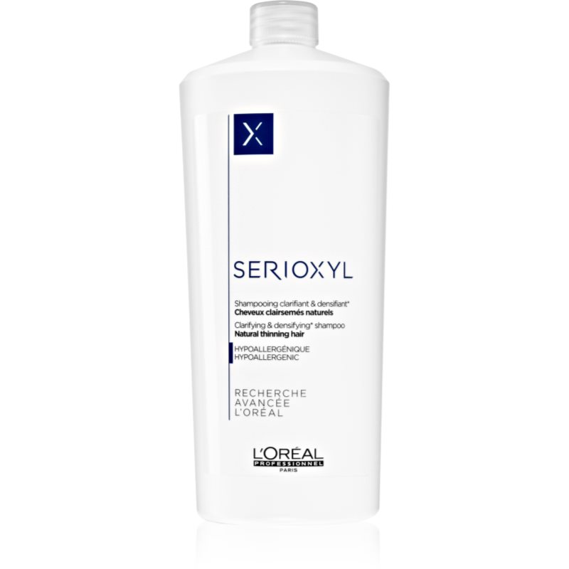 L’Oréal Professionnel Serioxyl Natural Thinning Hair почистващ шампоан за естествен косопад 1000 мл.