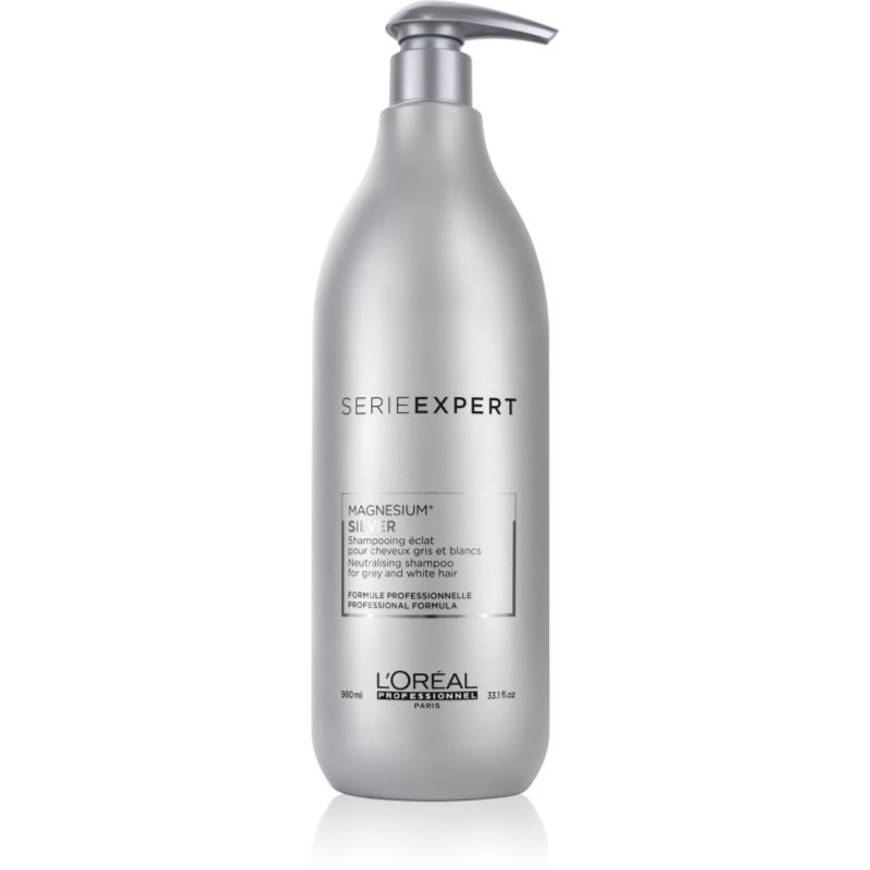 L’Oréal Professionnel Serie Expert Silver сребърен шампоан неутрализиращ жълтеникавите оттенъци 980 мл.