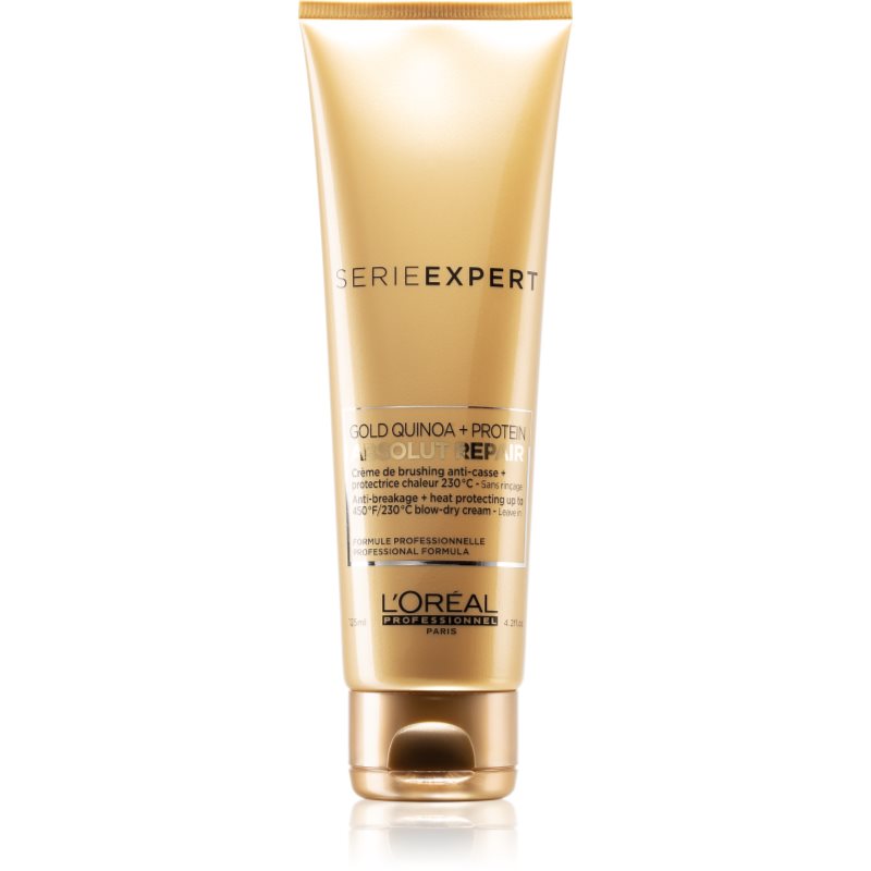 L’Oréal Professionnel Serie Expert Absolut Repair Gold Quinoa + Protein подхранващ и термозащитен крем 125 мл.