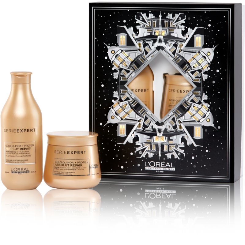 L’Oréal Professionnel Serie Expert Absolut Repair Gold Quinoa + Protein dárková sada (pro velmi poškozené vlasy)