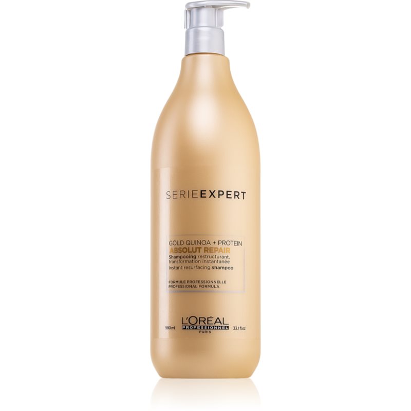 L’Oréal Professionnel Serie Expert Absolut Repair Gold Quinoa + Protein регенериращ шампоан  за силно увредена коса 980 мл.