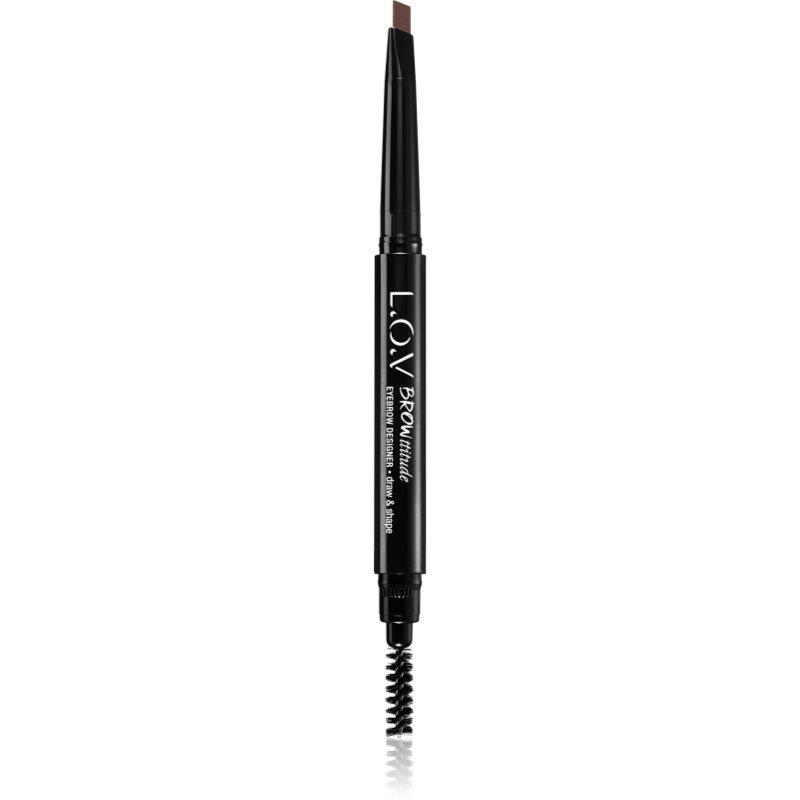 

L.O.V. BROWtittude олівець для брів зі щіточкою відтінок 220 Hazelnut