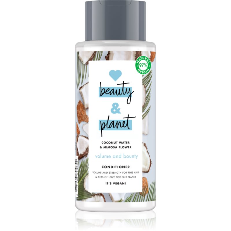 Love Beauty & Planet Volume and Bounty подсилващ балсам за фина коса 400 мл.