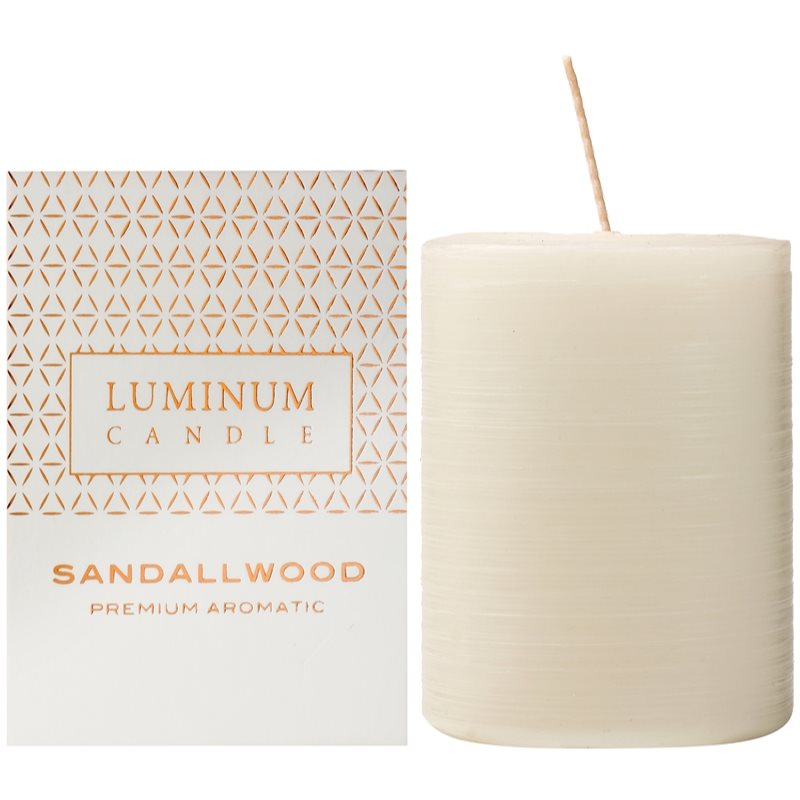 Luminum Candle Premium Aromatic Sandalwood lumânare parfumată  mediu (Ø 60 - 80 mm, 32 h)