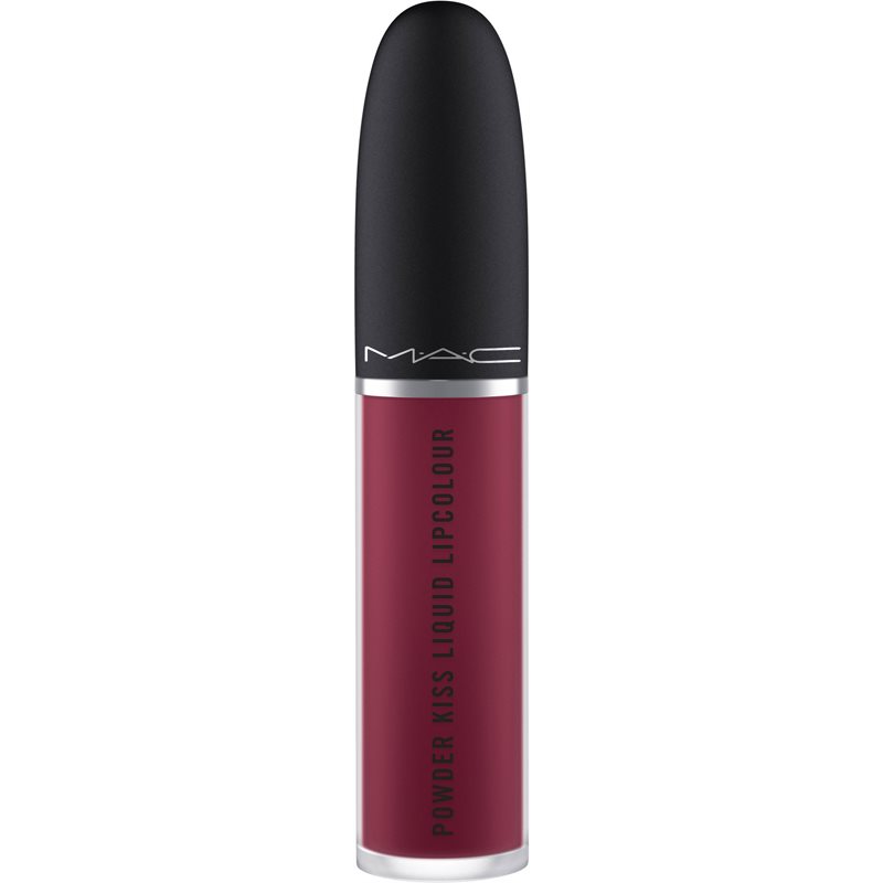 MAC Cosmetics Powder Kiss Liquid Lipcolour matná tekutá rtěnka odstín Burning Love 5 ml