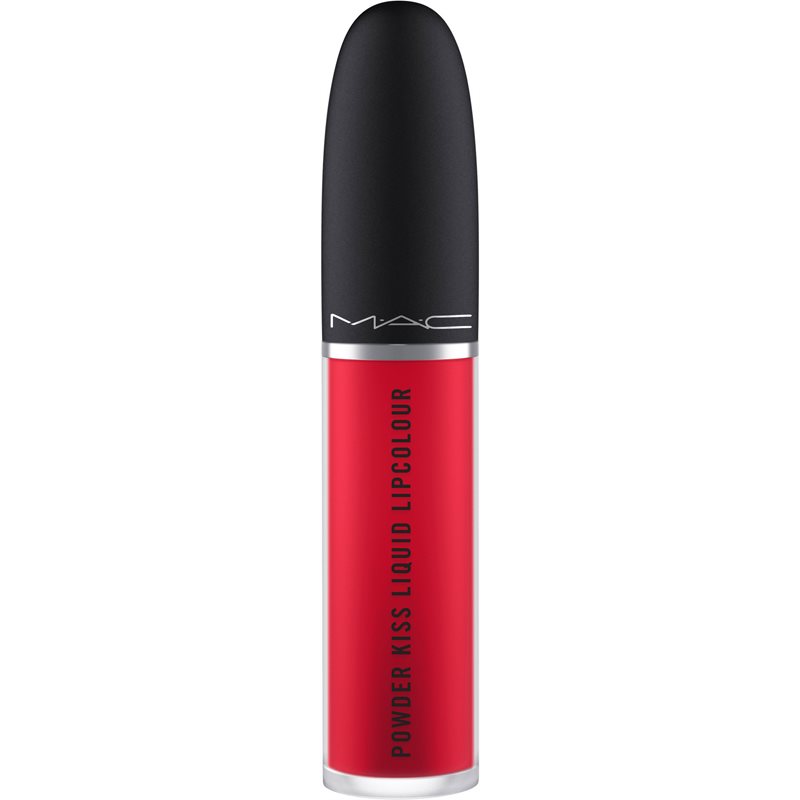 MAC Cosmetics Powder Kiss Liquid Lipcolour matná tekutá rtěnka odstín M·A·Csmash 5 ml
