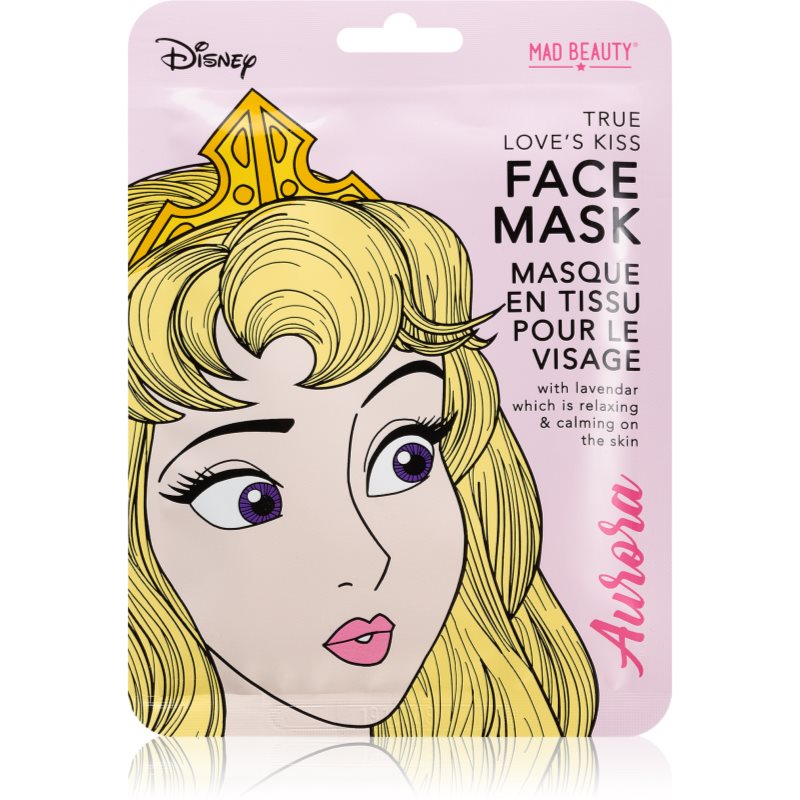 Mad Beauty Disney Princess Aurora успокояваща платнена маска с лавандула 25 мл.