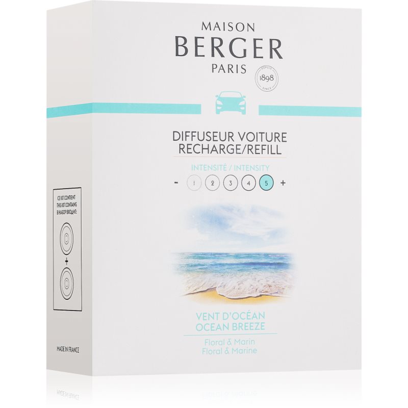 Maison Berger Paris Car Ocean vůně do auta náhradní náplň 2 x 17 g