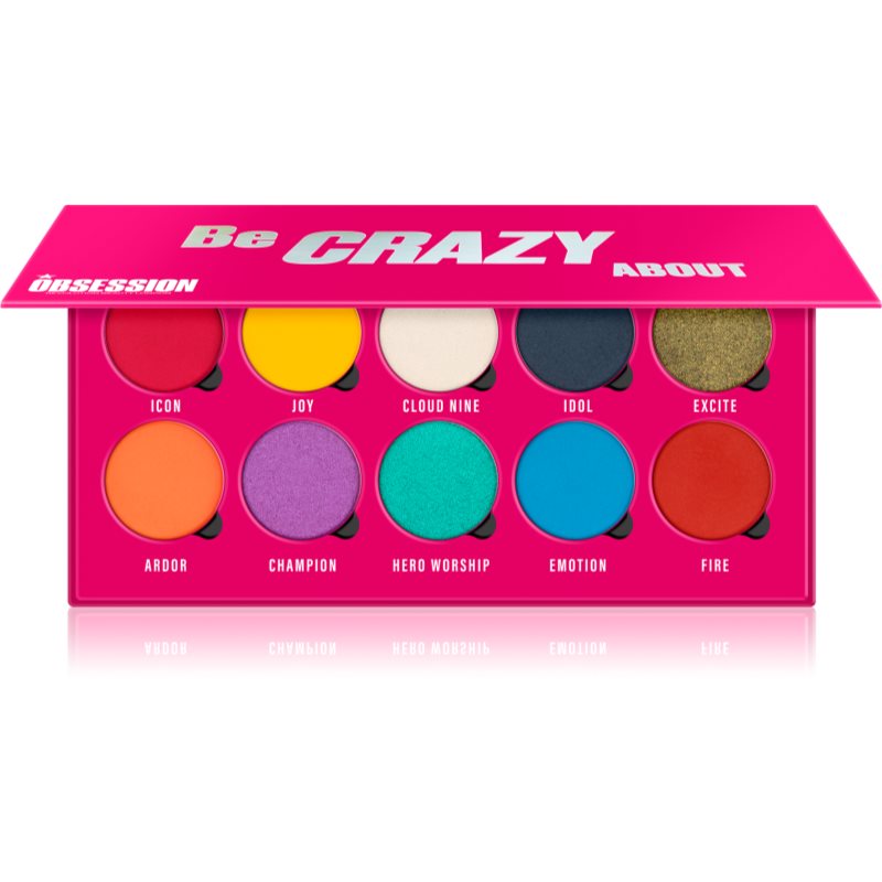 Makeup Obsession Be Crazy About палитра сенки за очи 10 x 1,30 гр.