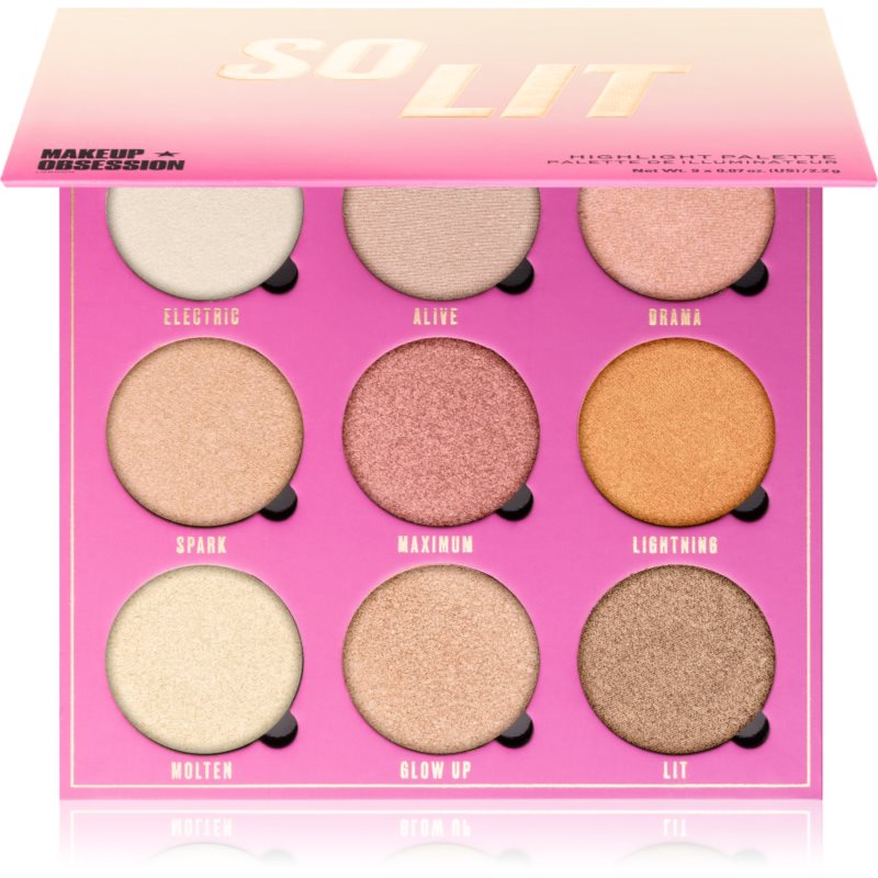 Makeup Obsession So Lit paletka rozjasňovačů 19,8 g