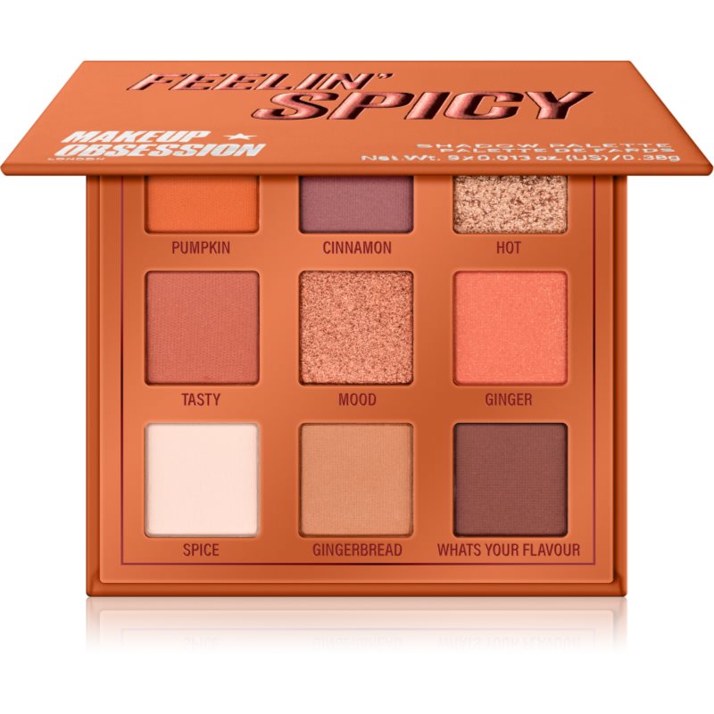 Makeup Obsession Mini Palette paletka očních stínů odstín Feelin' Spicy 3,42 g