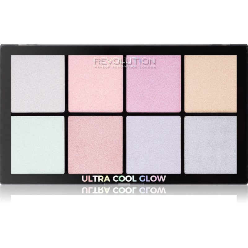 Makeup Revolution Ultra Cool Glow палитра с озарители 8 x 2,5 гр.