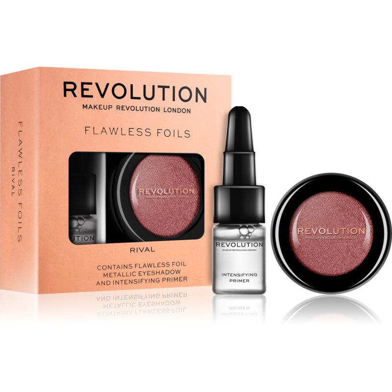 

Makeup Revolution Flawless Foils тіні для повік з ефектом металік із основою відтінок Rival