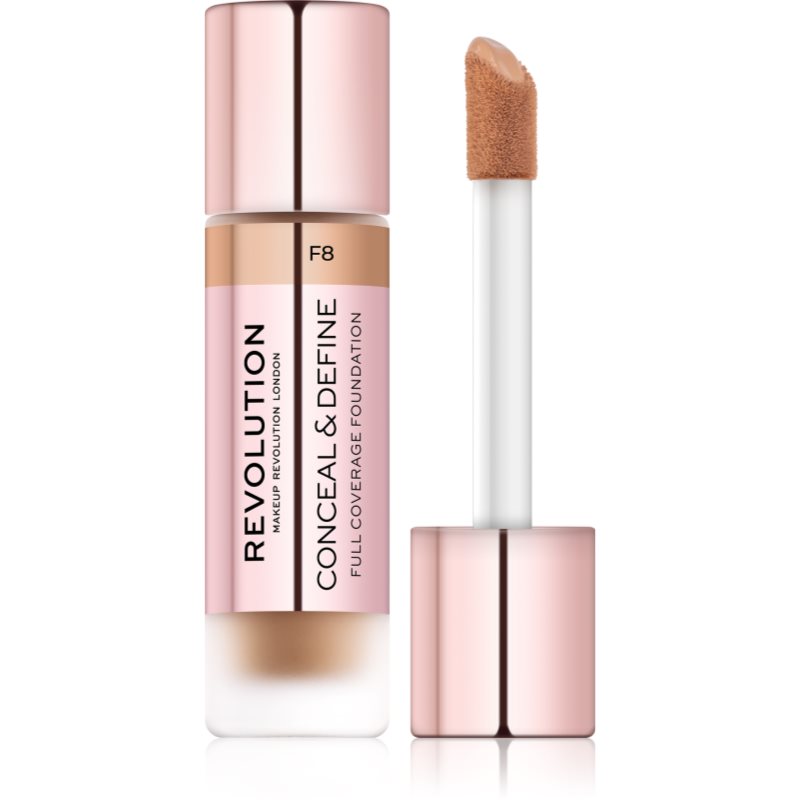 Makeup Revolution Conceal & Define фон дьо тен цвят F8 23 мл.