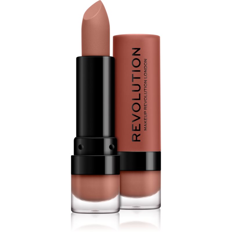 Makeup Revolution Matte matná rtěnka odstín 101 Piece Of Cake 3,5 ml