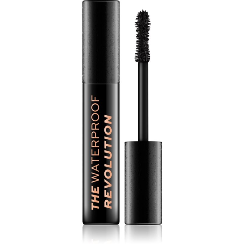 Makeup Revolution The Waterproof Mascara Revolution voděodolná řasenka pro objem odstín Black 8 ml