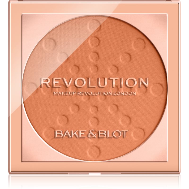 Makeup Revolution Bake & Blot фиксираща пудра цвят Peach 5,5 гр.