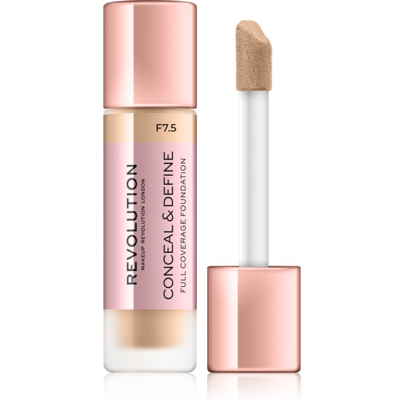 

Makeup Revolution Conceal & Define Тональний крем відтінок F7.5
