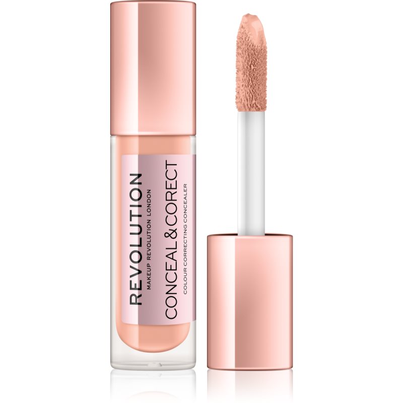 Makeup Revolution Conceal & Correct течен коректор цвят Peach 4 гр.