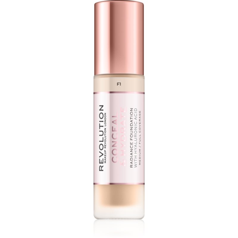 Makeup Revolution Conceal & Hydrate lehký hydratační make-up odstín F1 23 ml