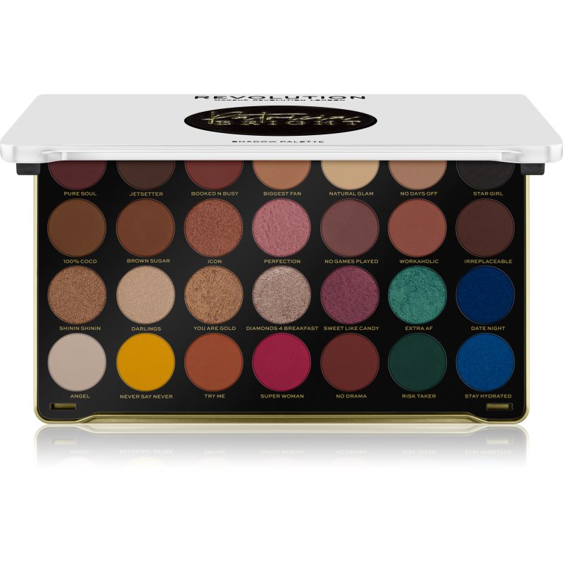 Makeup Revolution X Patricia Bright paleta očních stínů odstín Rich In Life 33,6 g