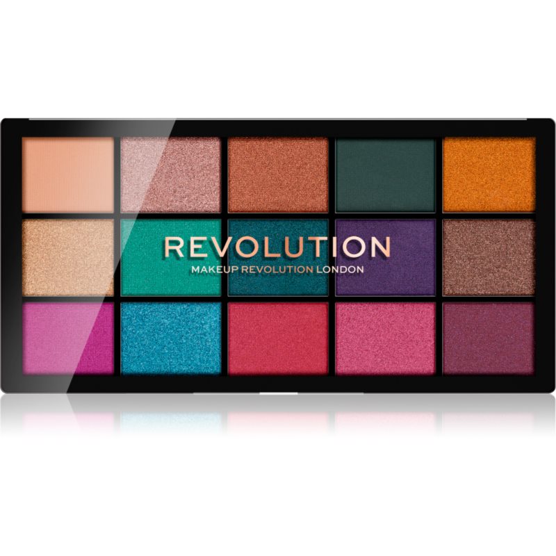 Makeup Revolution Reloaded палитра от сенки за очи цвят Jewelled 15 x 1,1 гр.