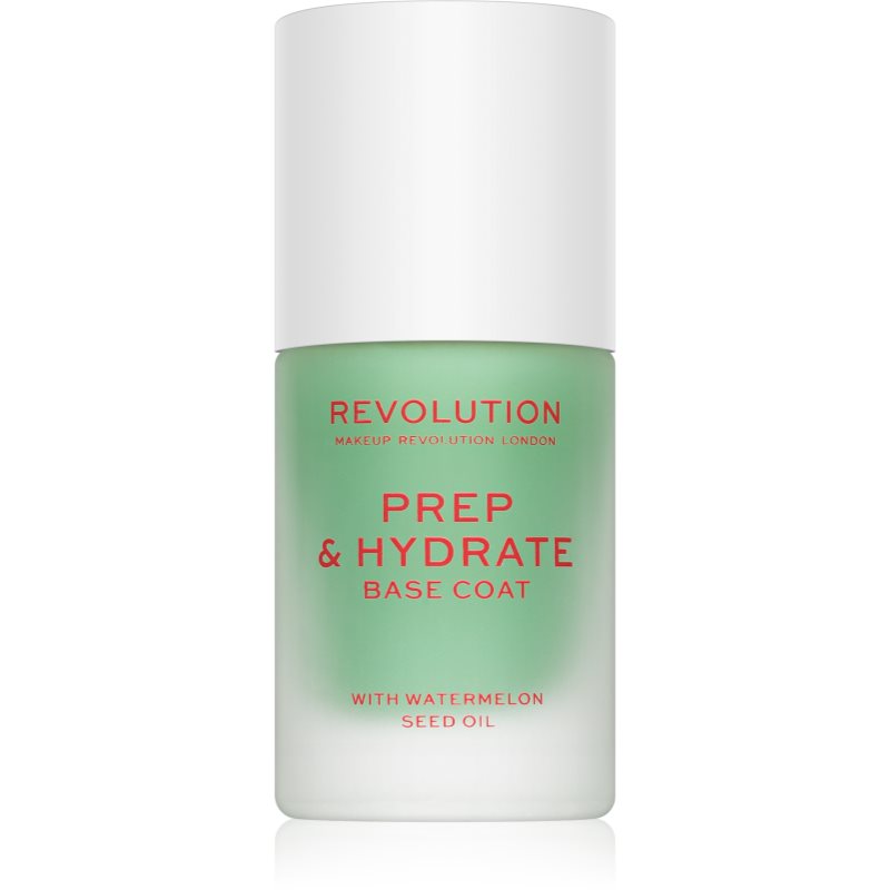 Makeup Revolution Prep & Hydrate vyhlazující podkladový lak na nehty 10 ml