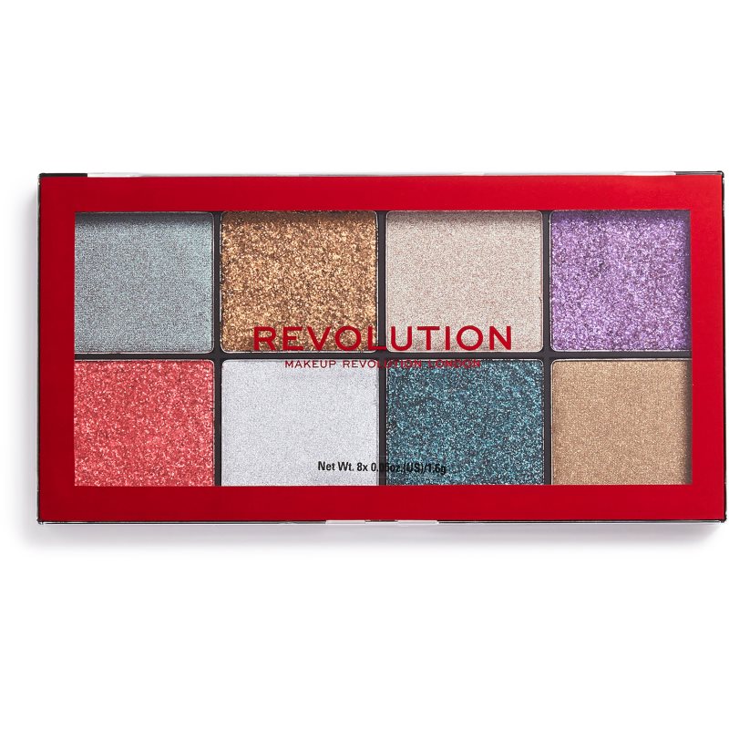 Makeup Revolution Halloween Glitter Palette paletka lisovaných třpytek odstín Posessed 12,8 g