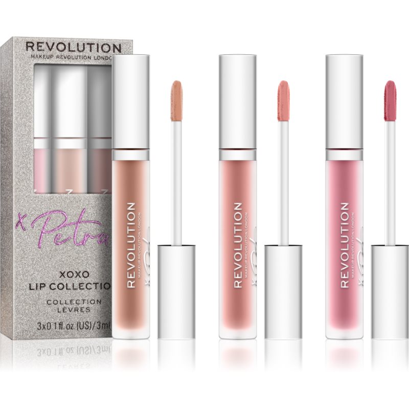 Makeup Revolution X Petra XOXO sada na rty