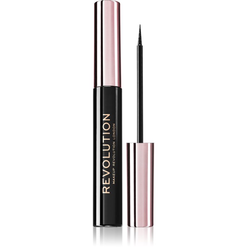 Makeup Revolution Super Flick очна линия цвят Black 4,5 мл.