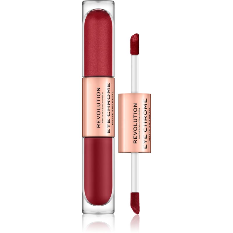 Makeup Revolution Eye Chrome течни очни сенки цвят Adore 2 x 2,2 мл.